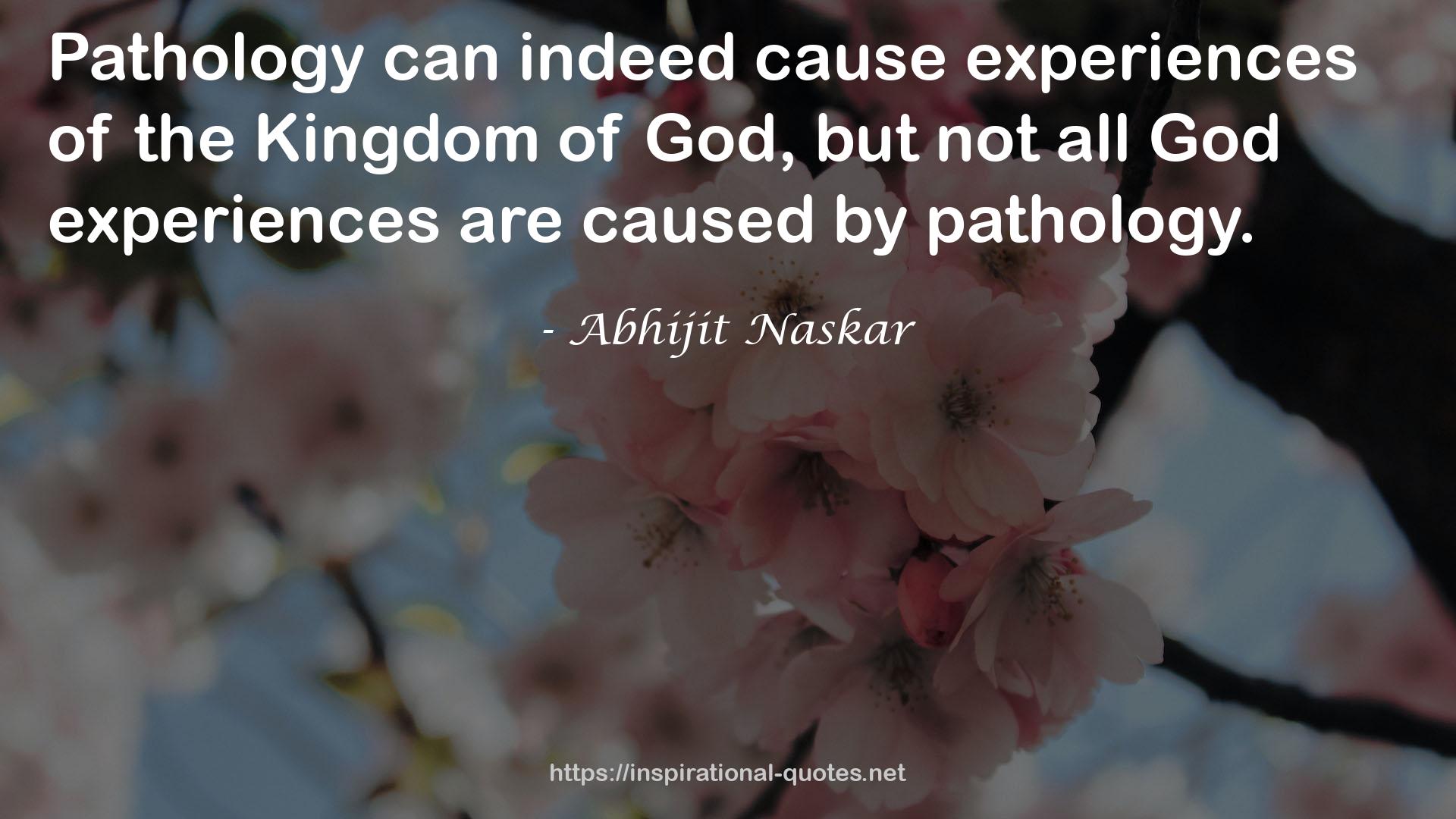 not all God experiences  QUOTES