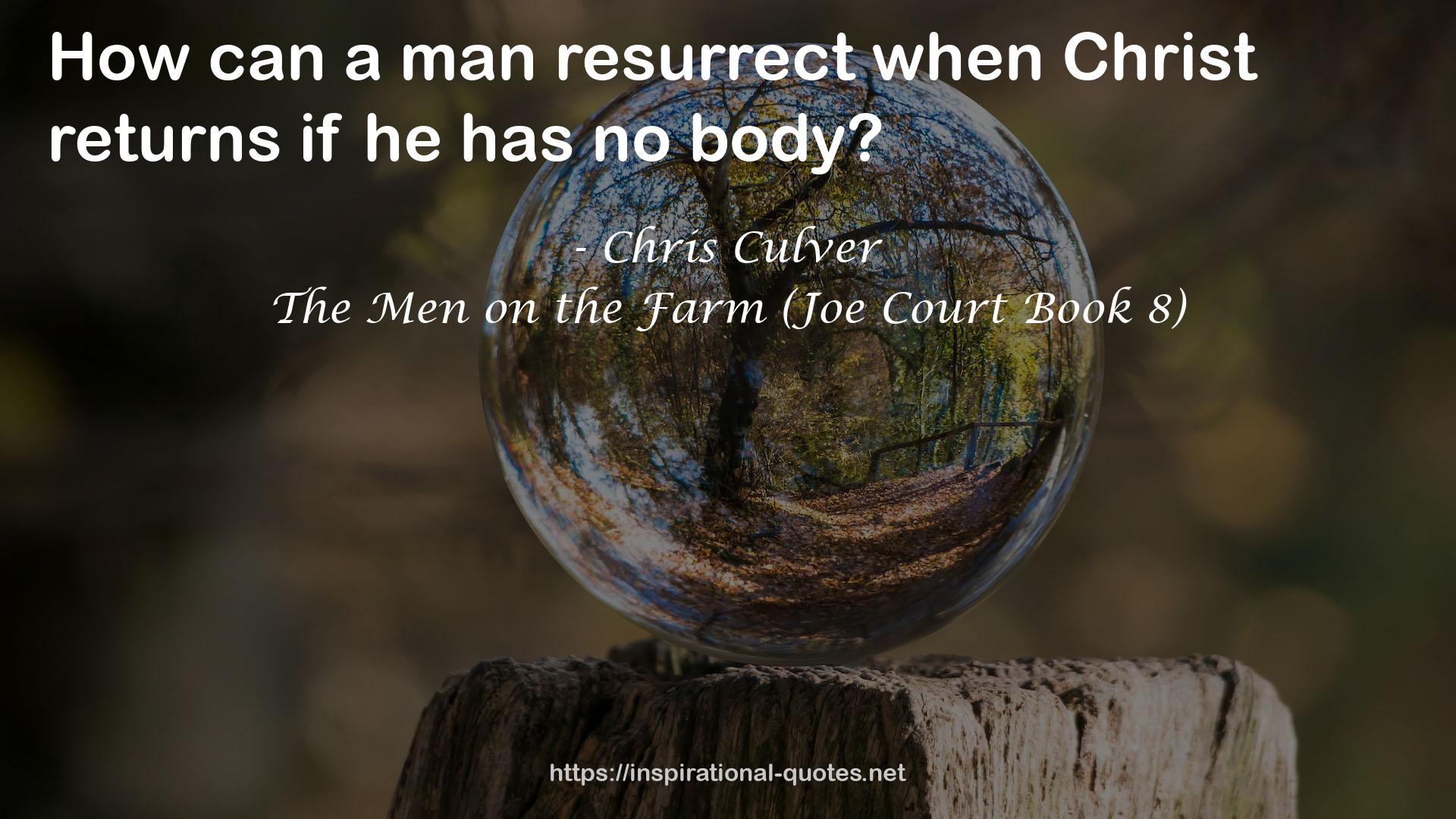 The Men on the Farm (Joe Court Book 8) QUOTES