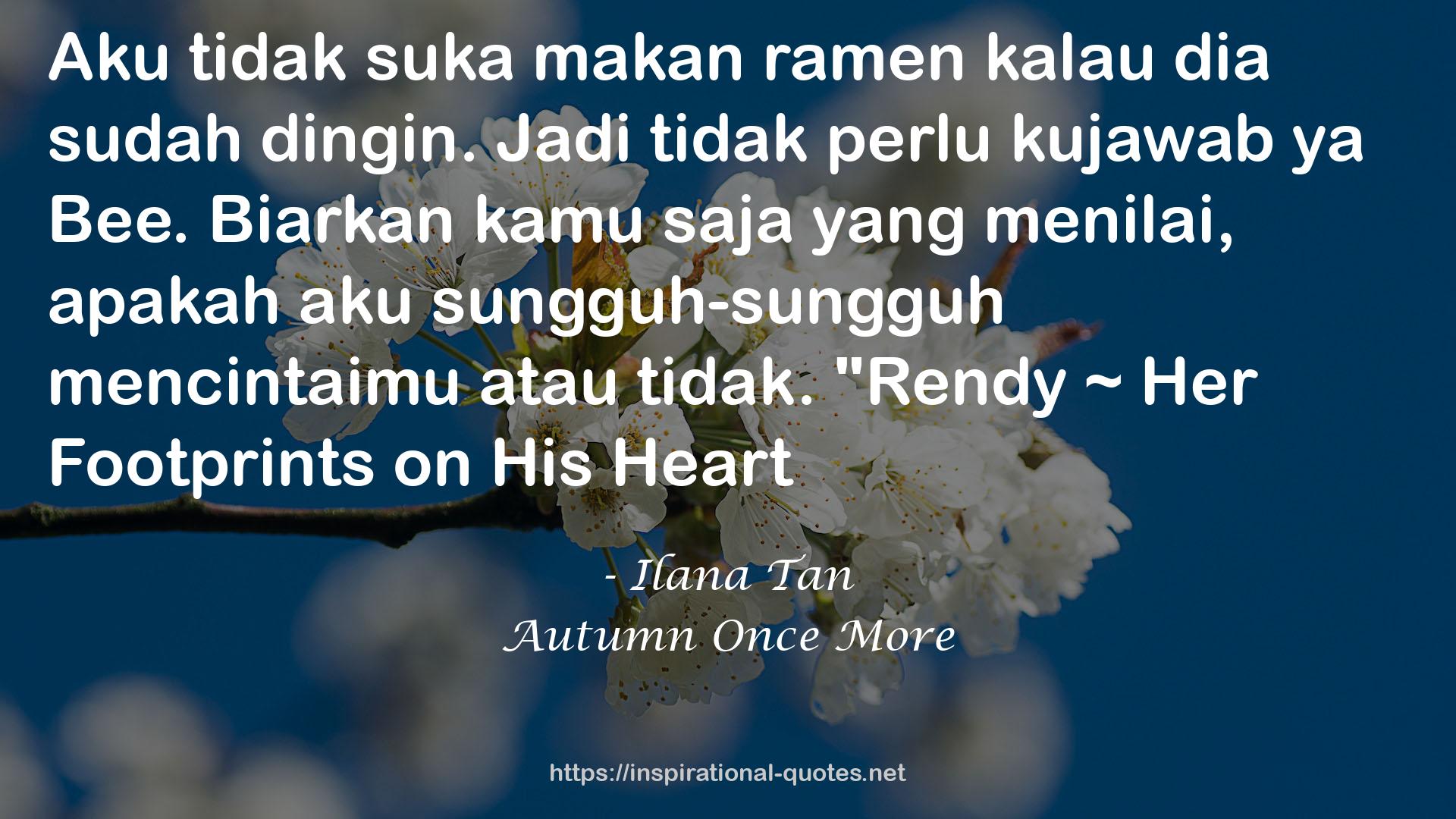 Autumn Once More QUOTES