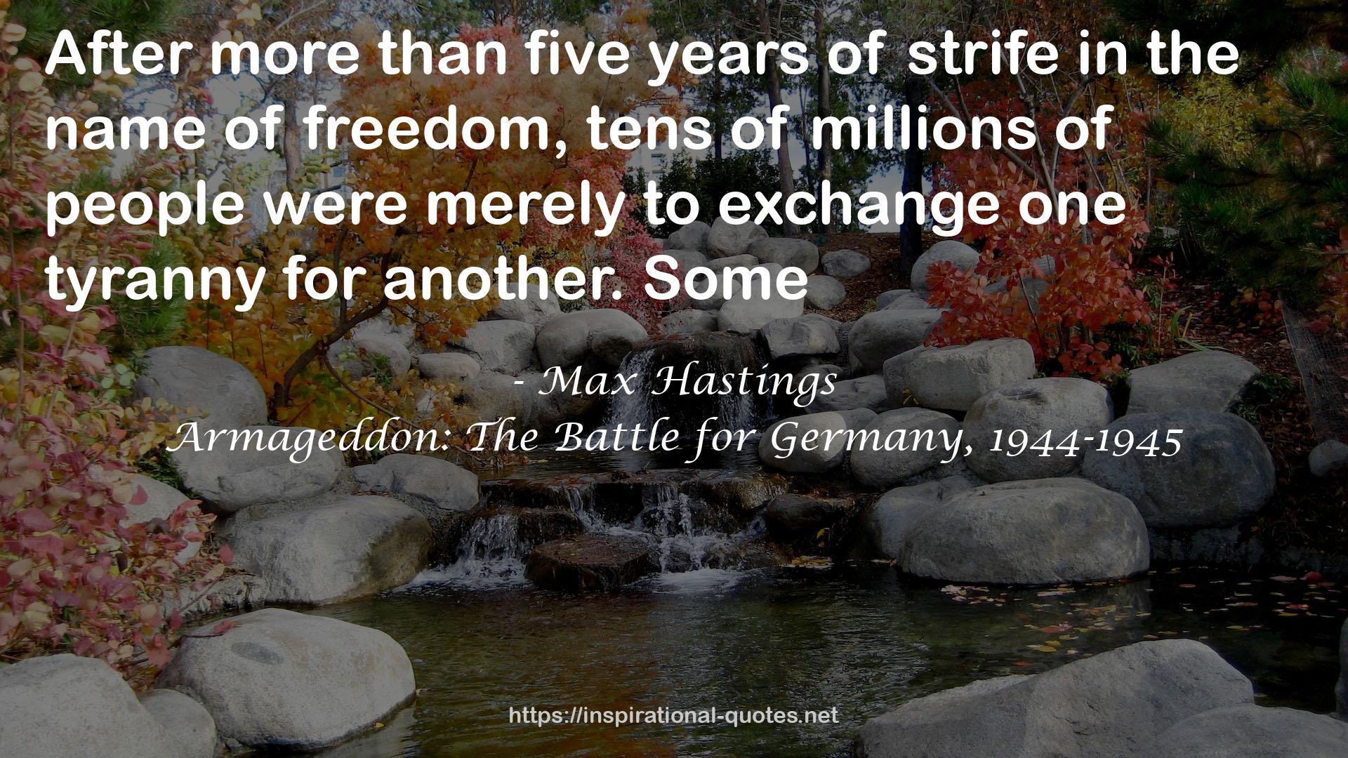 Armageddon: The Battle for Germany, 1944-1945 QUOTES