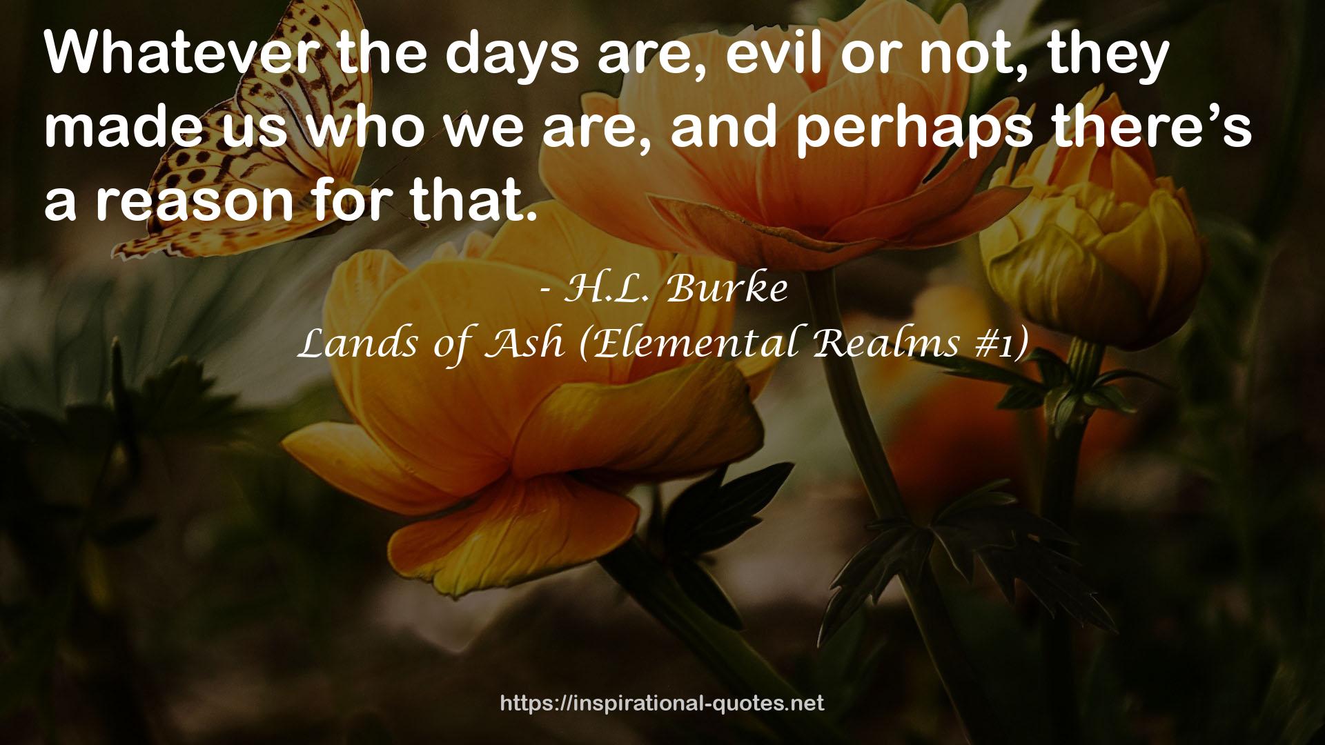 Lands of Ash (Elemental Realms #1) QUOTES