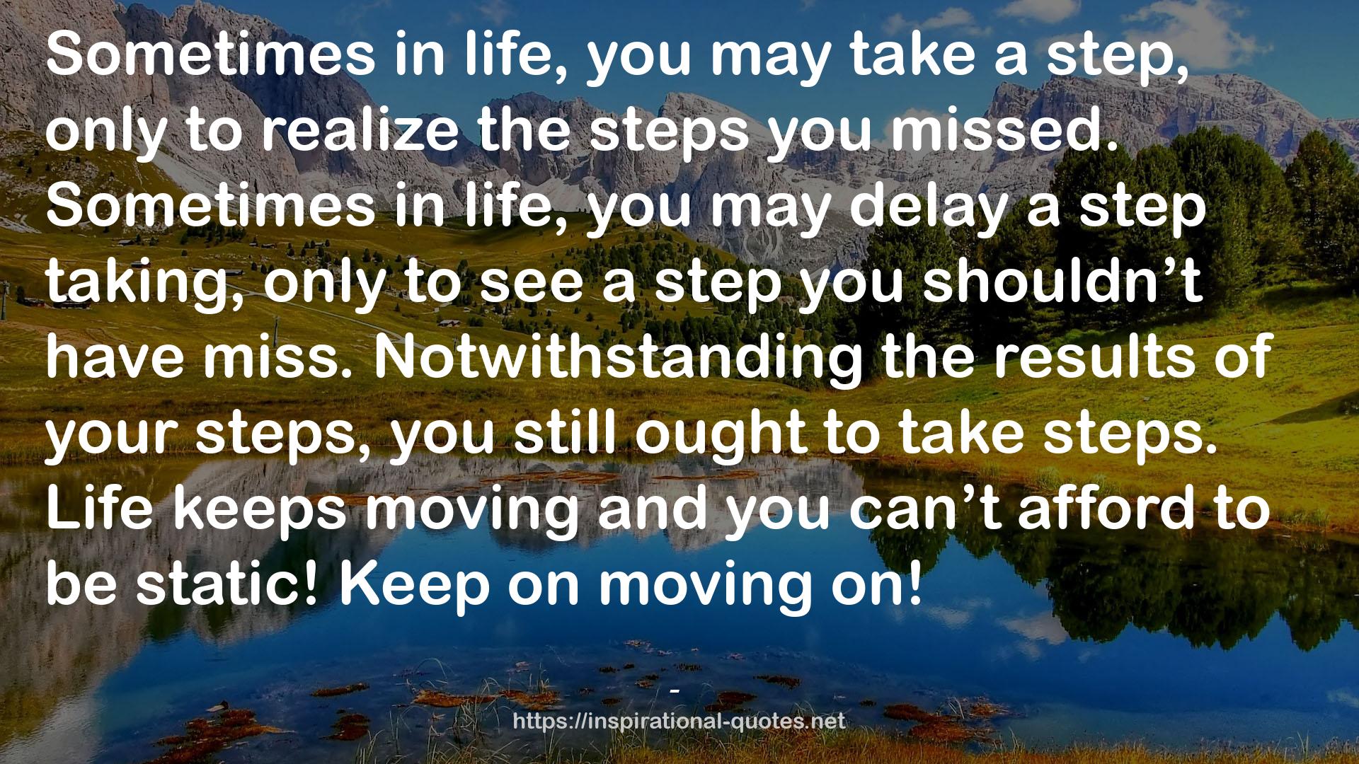 a step  QUOTES