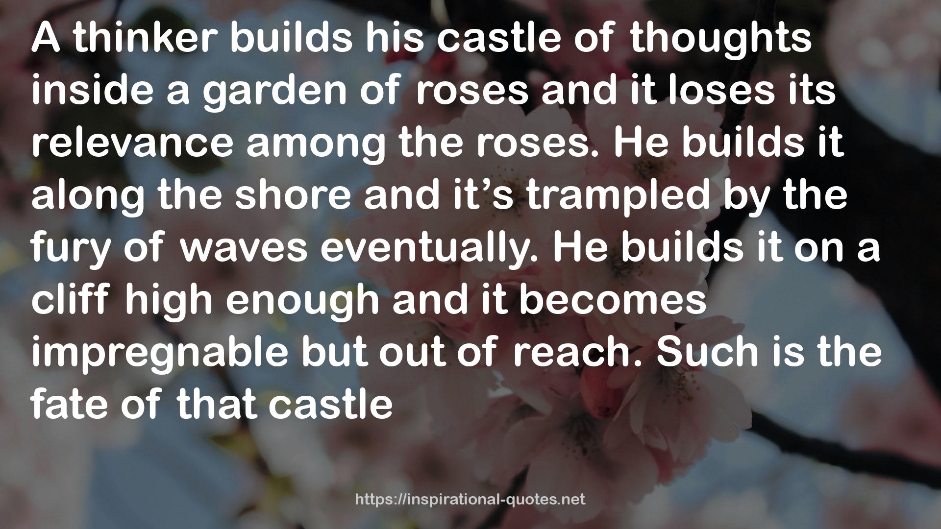 his castle  QUOTES