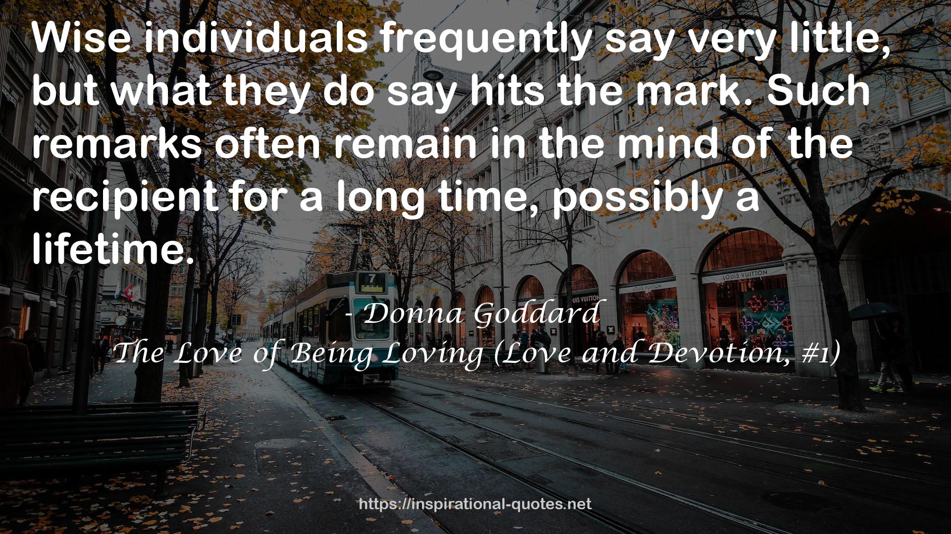 The Love of Being Loving (Love and Devotion, #1) QUOTES