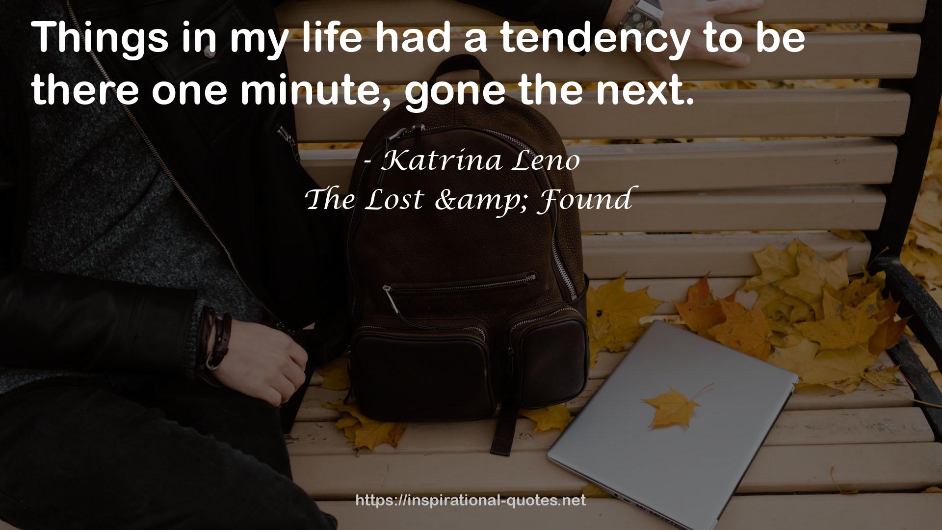 The Lost & Found QUOTES