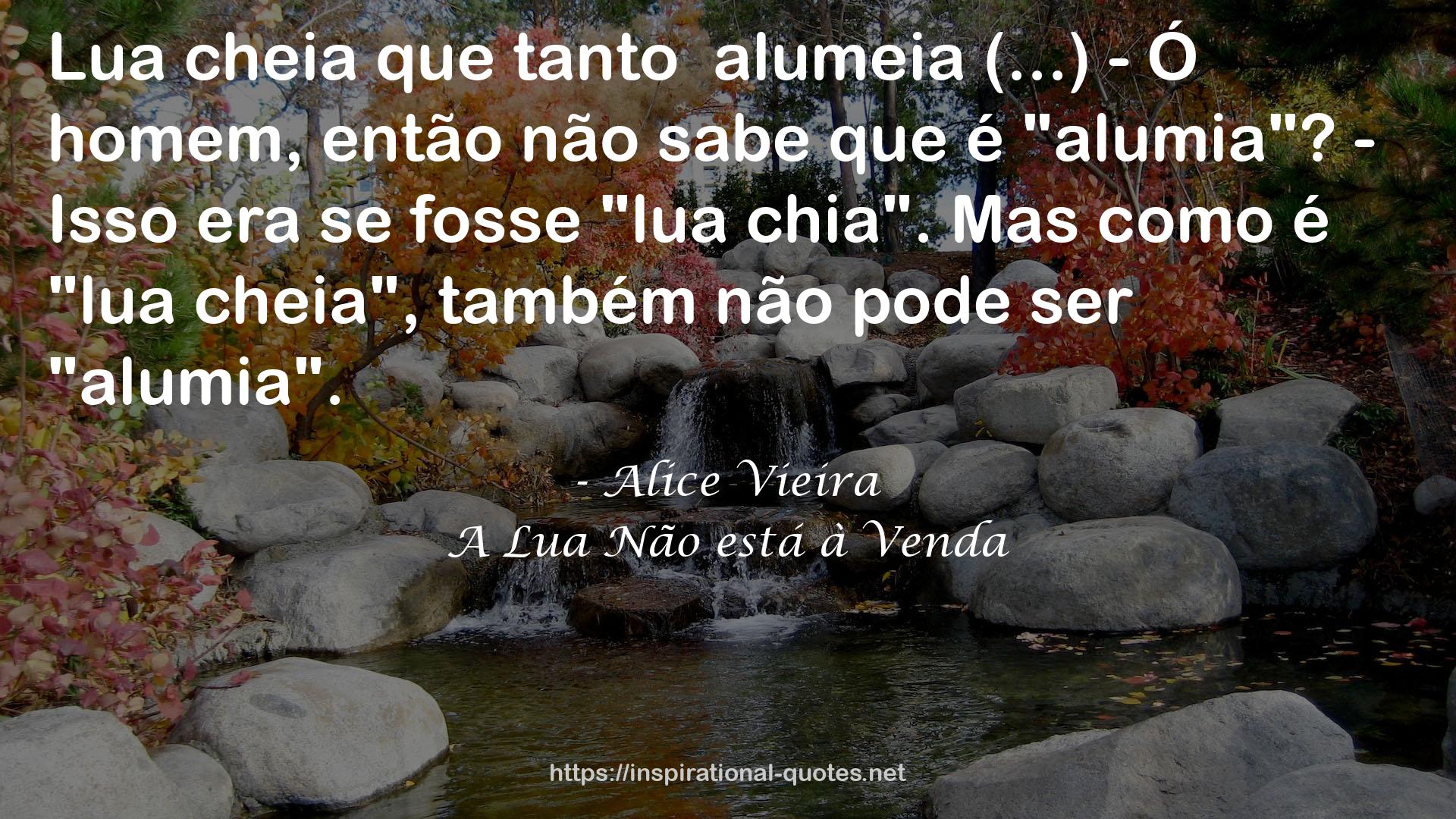 A Lua Não está à Venda QUOTES