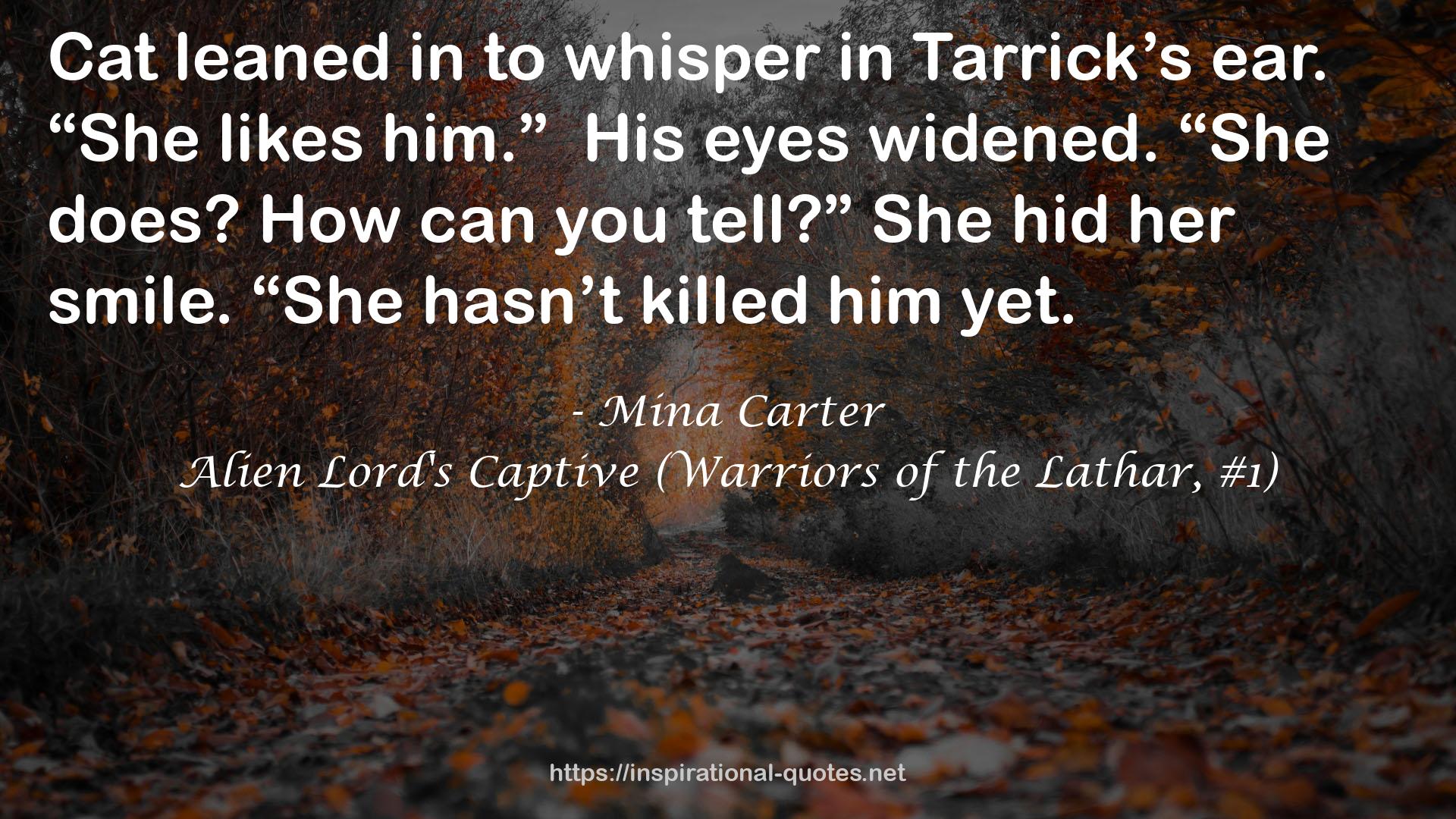 Alien Lord's Captive (Warriors of the Lathar, #1) QUOTES