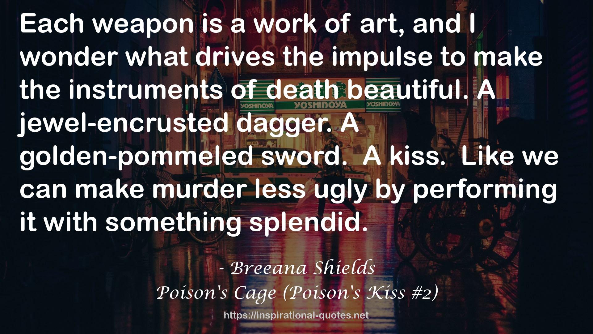 Poison's Cage (Poison's Kiss #2) QUOTES