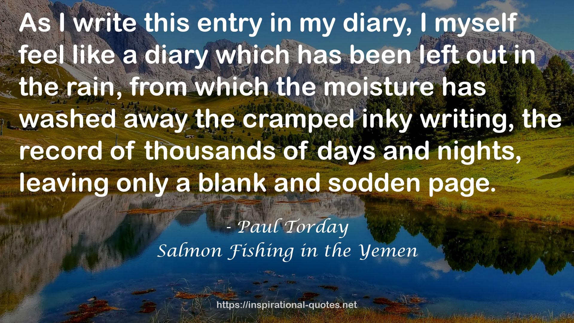 Salmon Fishing in the Yemen QUOTES