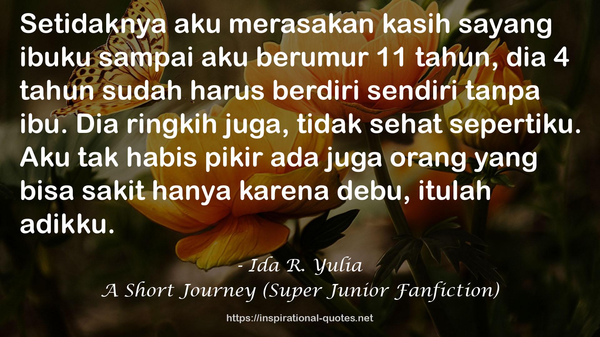 A Short Journey (Super Junior Fanfiction) QUOTES