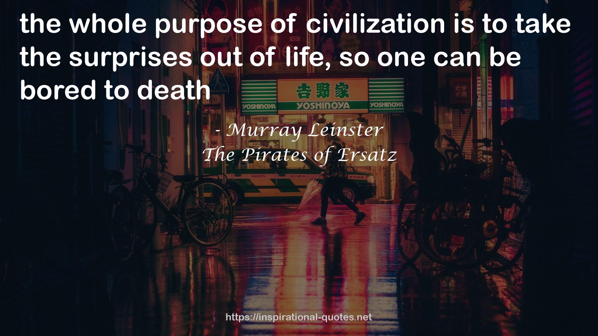 The Pirates of Ersatz QUOTES