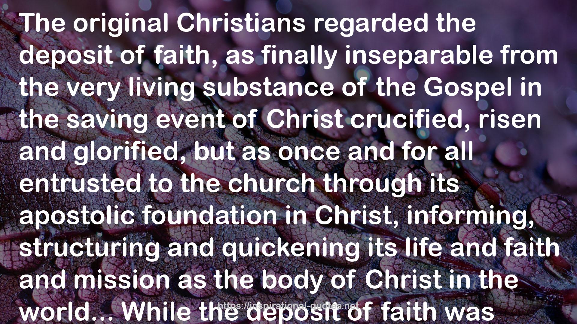 Trinitarian Faith: The Evangelical Theology of the Ancient Catholic Faith QUOTES