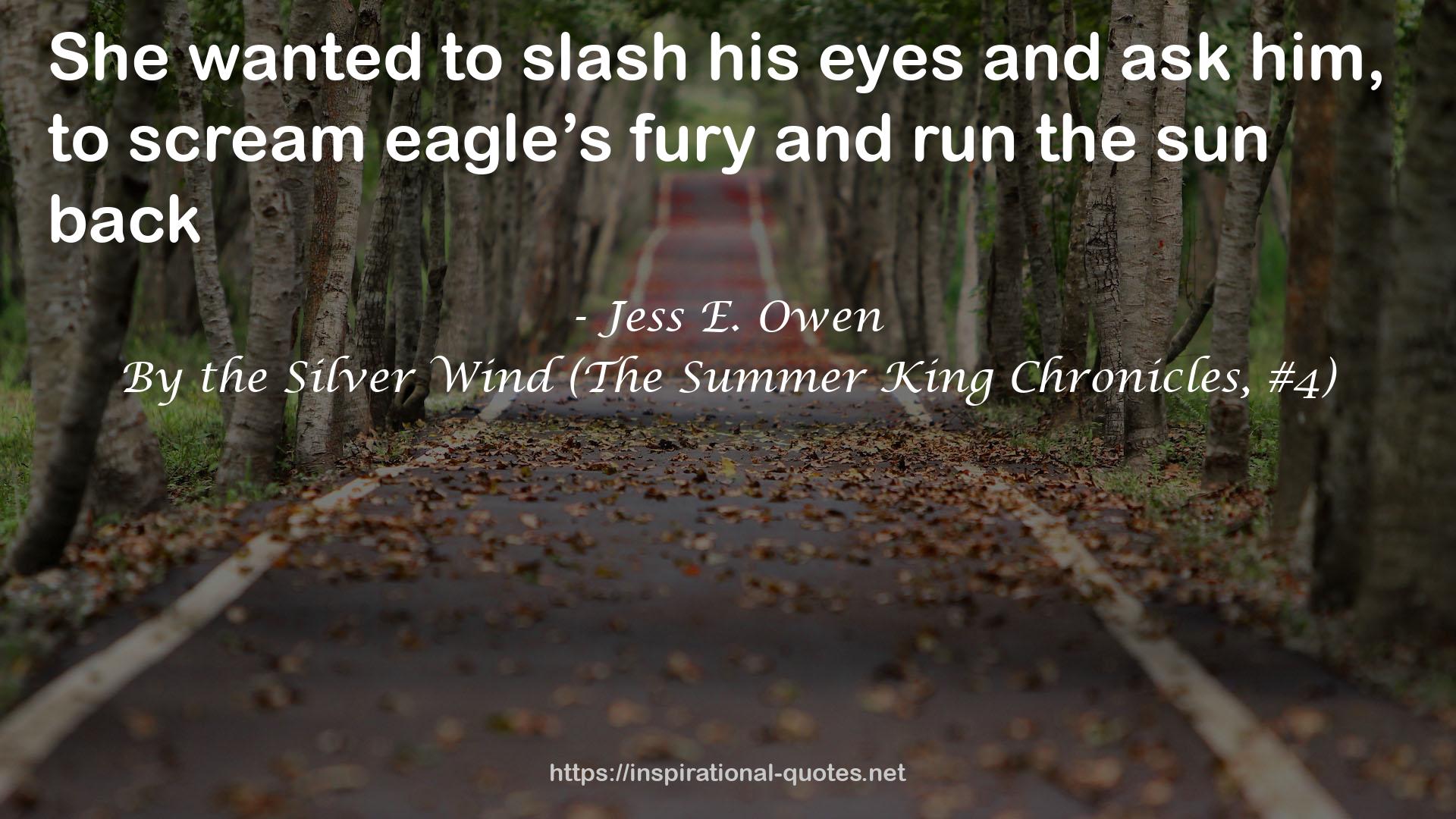 By the Silver Wind (The Summer King Chronicles, #4) QUOTES