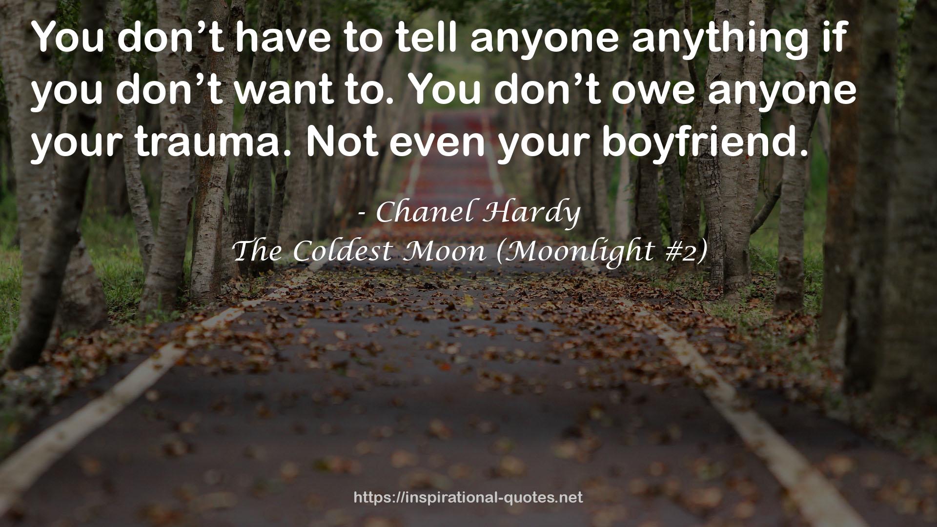 The Coldest Moon (Moonlight #2) QUOTES