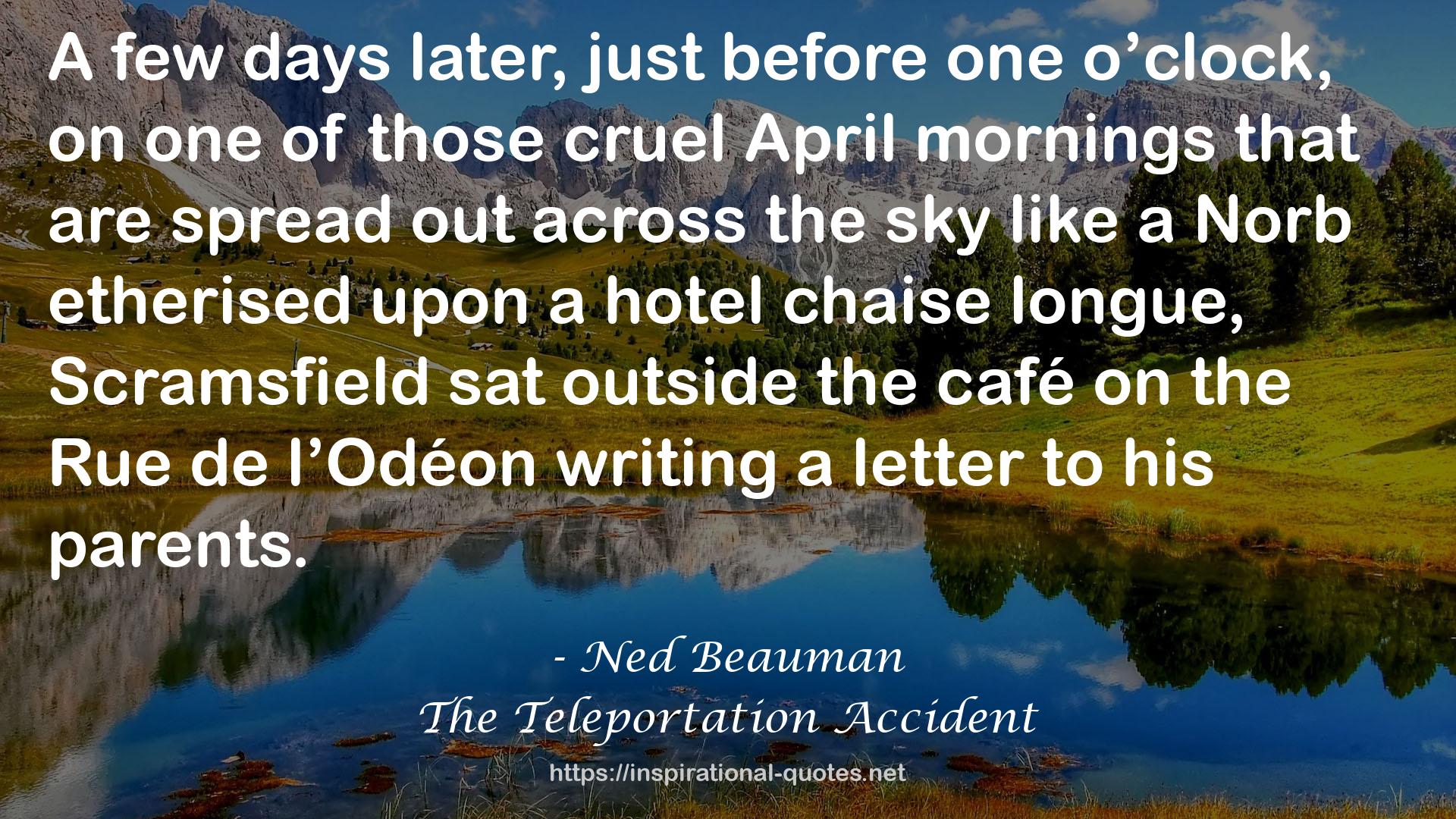 Ned Beauman QUOTES