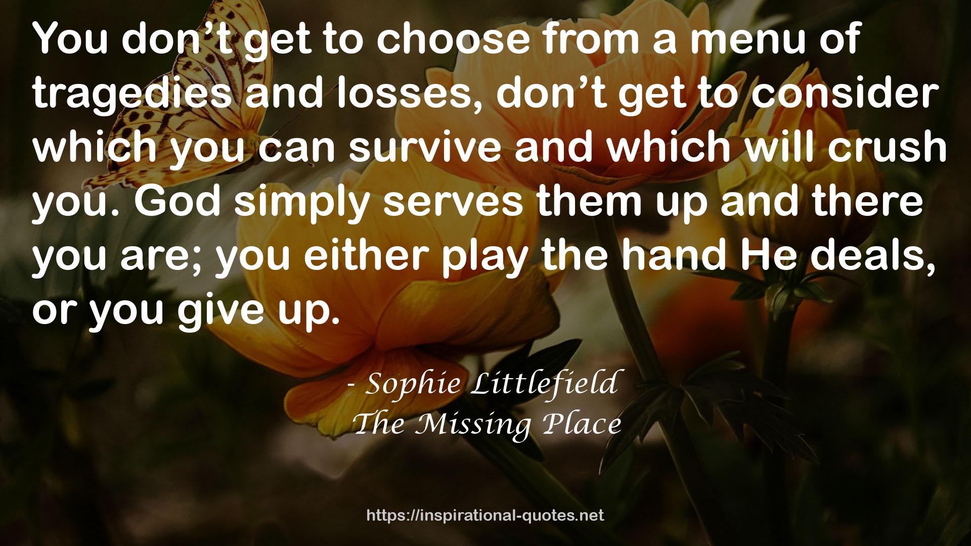 The Missing Place QUOTES