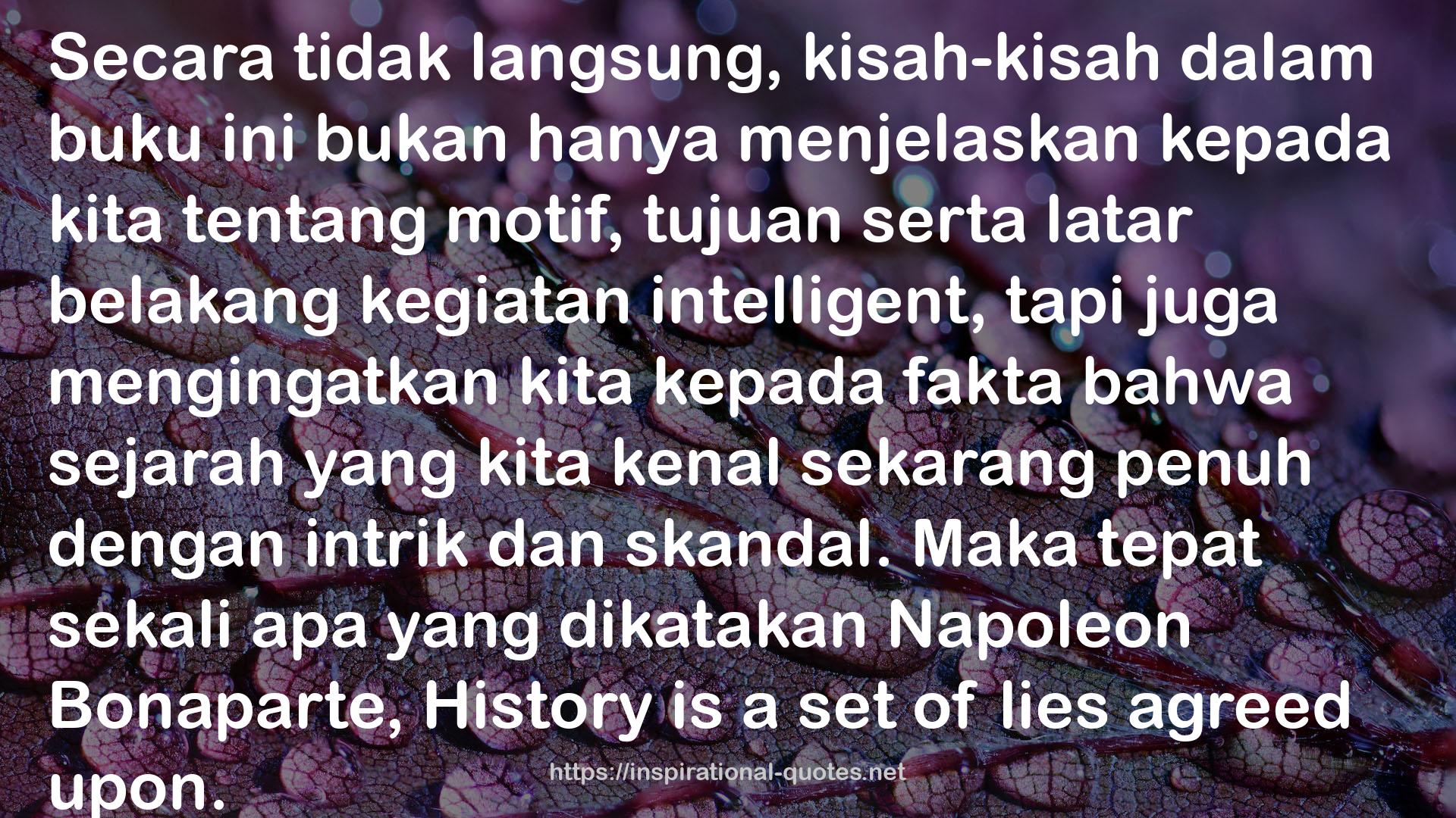 MATA-MATA : 16 Skandal Spionase di Indonesia & Dunia QUOTES