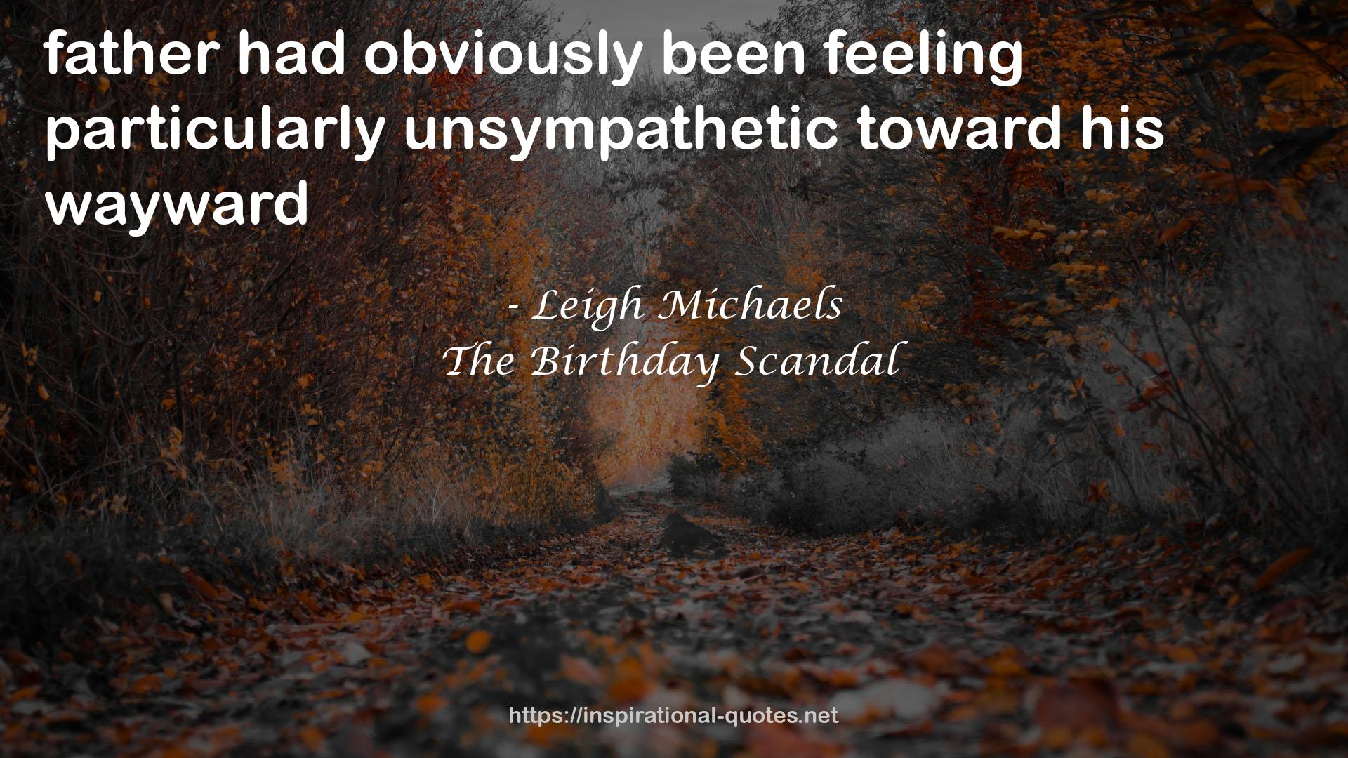 The Birthday Scandal QUOTES