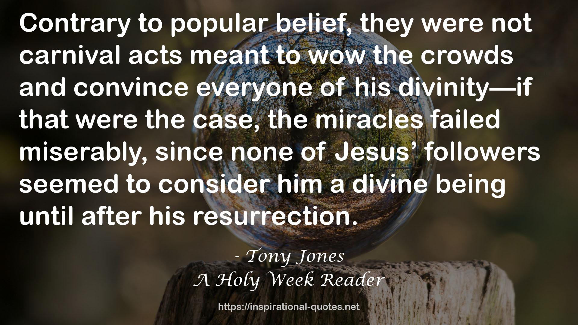A Holy Week Reader QUOTES