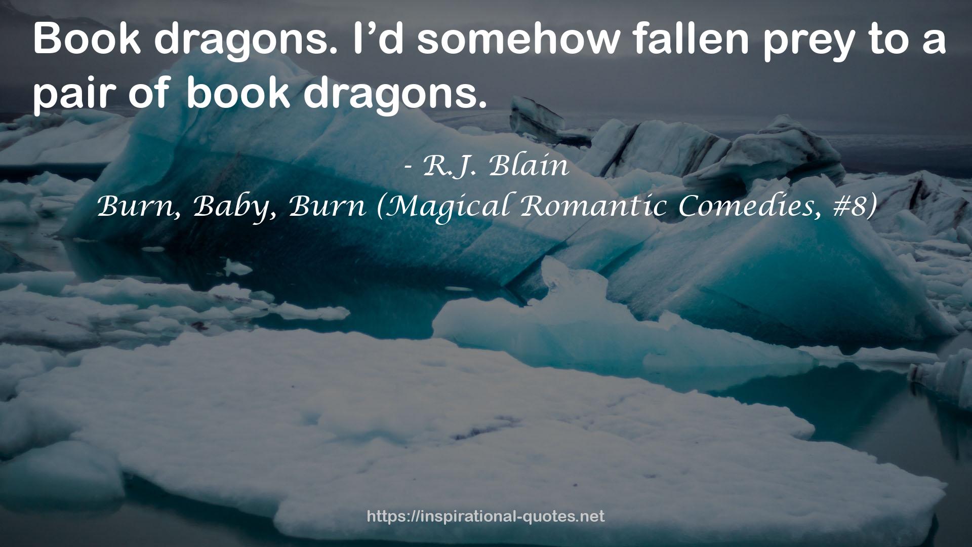 Burn, Baby, Burn (Magical Romantic Comedies, #8) QUOTES