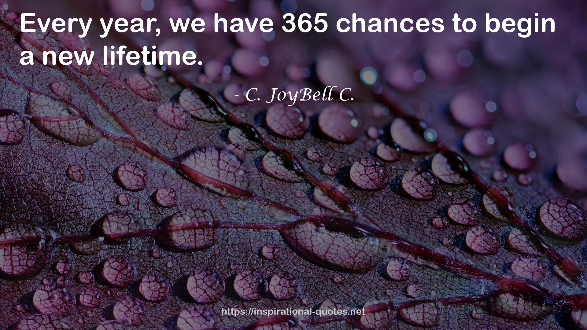 365 chances  QUOTES