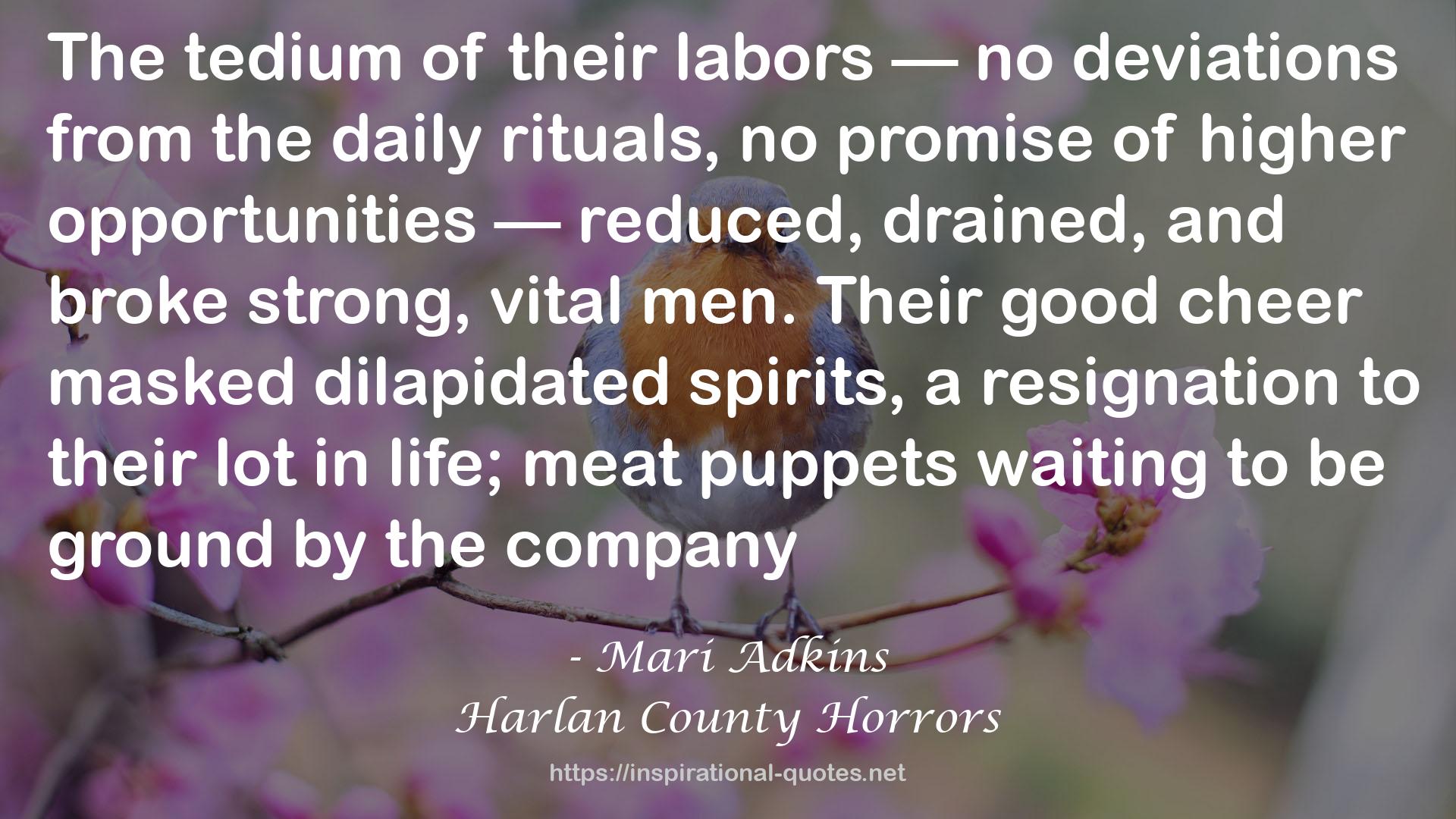 Harlan County Horrors QUOTES