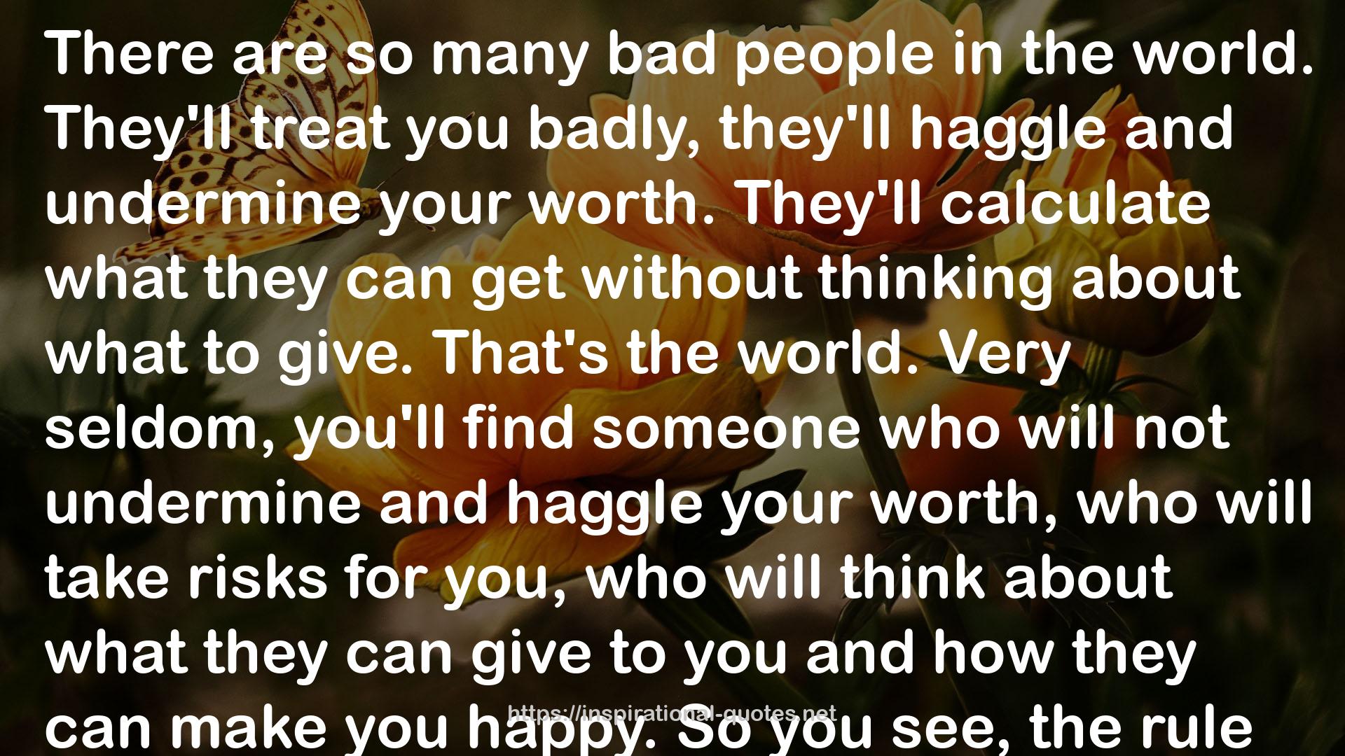 so many bad people  QUOTES