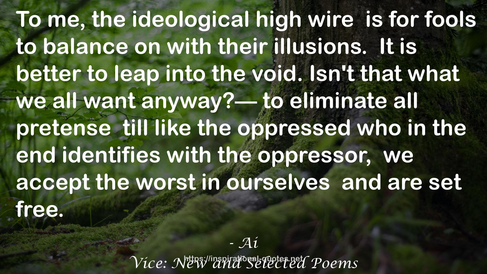 Vice: New and Selected Poems QUOTES