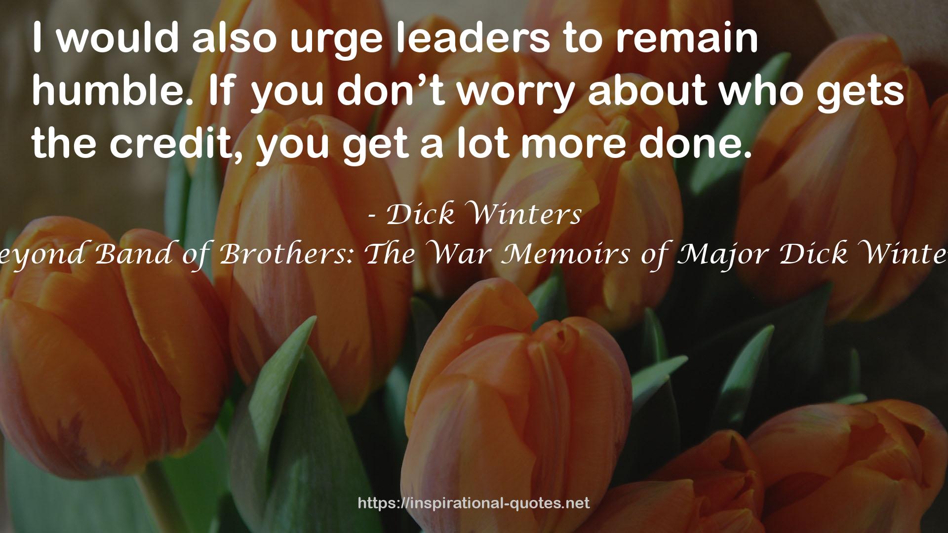 Dick Winters QUOTES