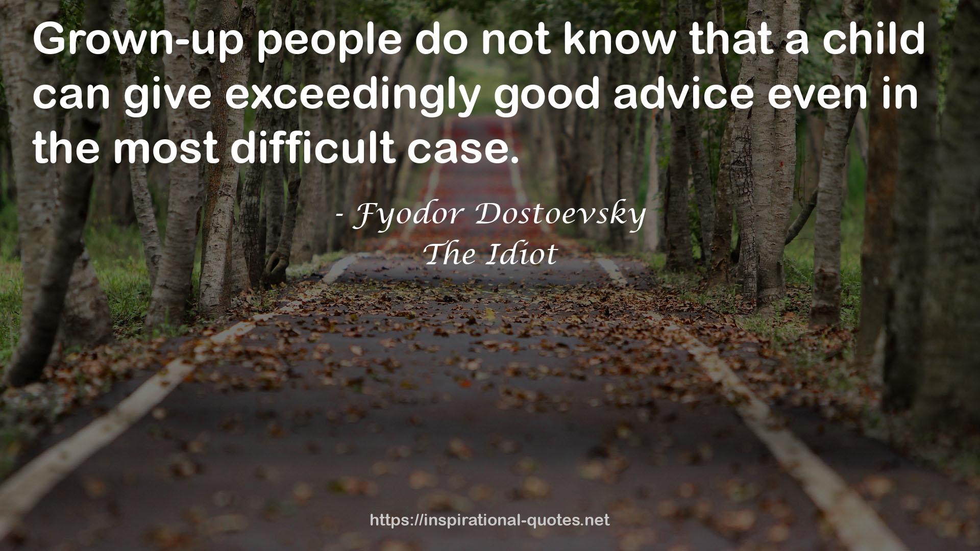 exceedingly good advice  QUOTES