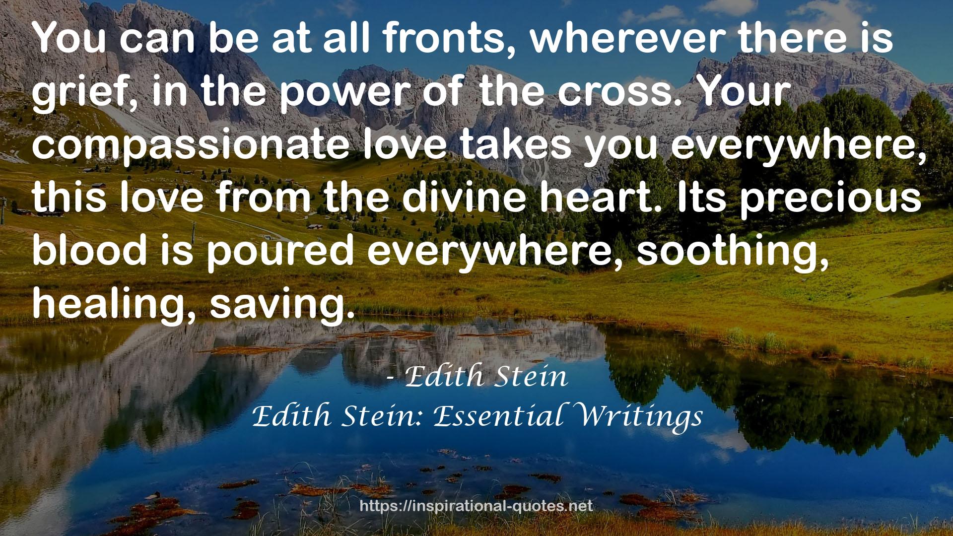 Edith Stein: Essential Writings QUOTES