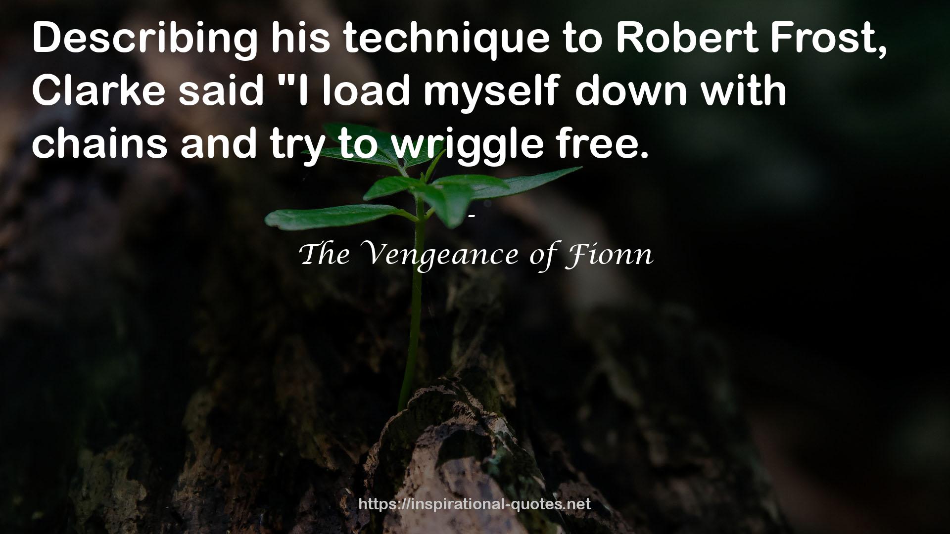 The Vengeance of Fionn QUOTES