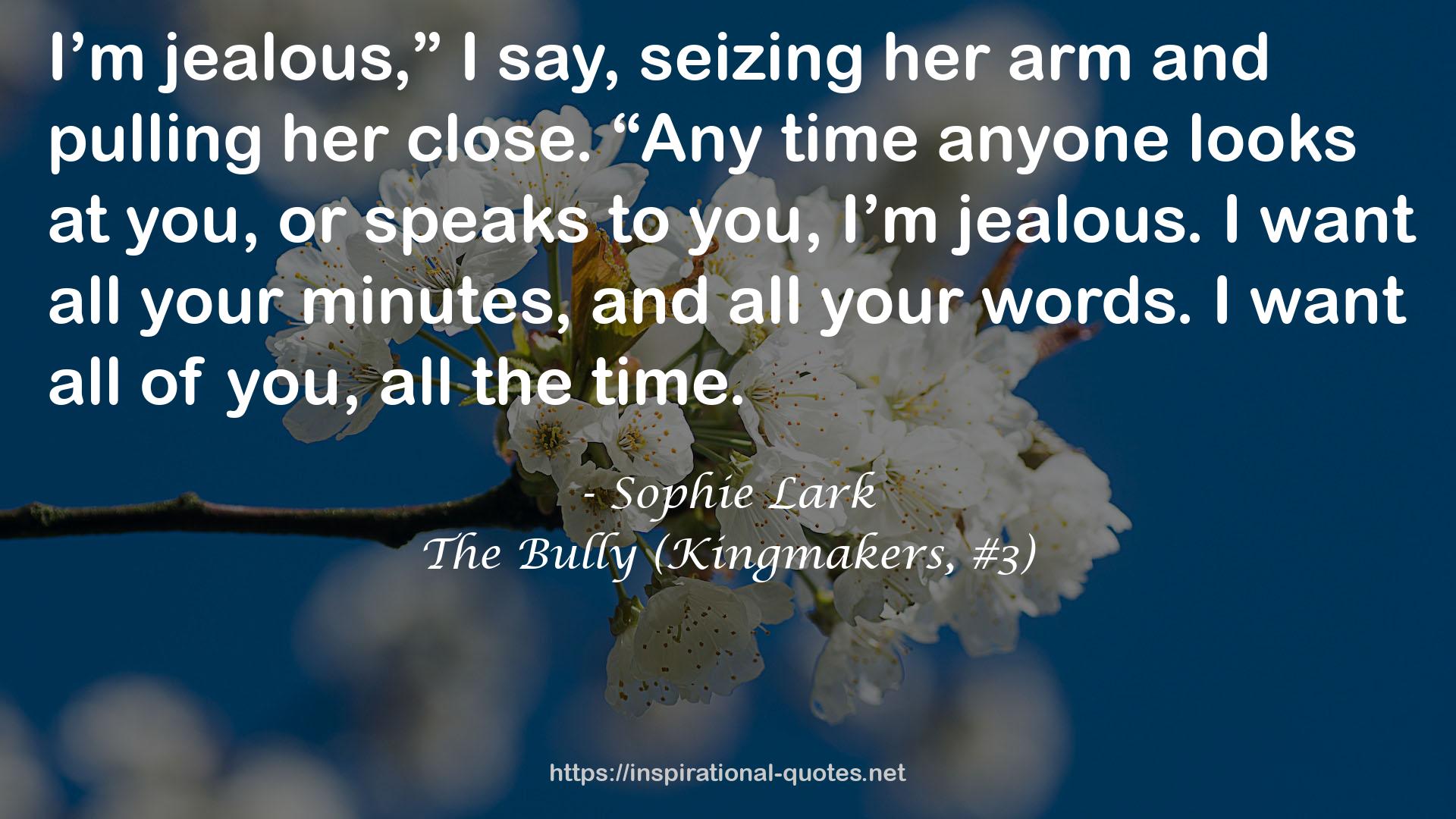 The Bully (Kingmakers, #3) QUOTES
