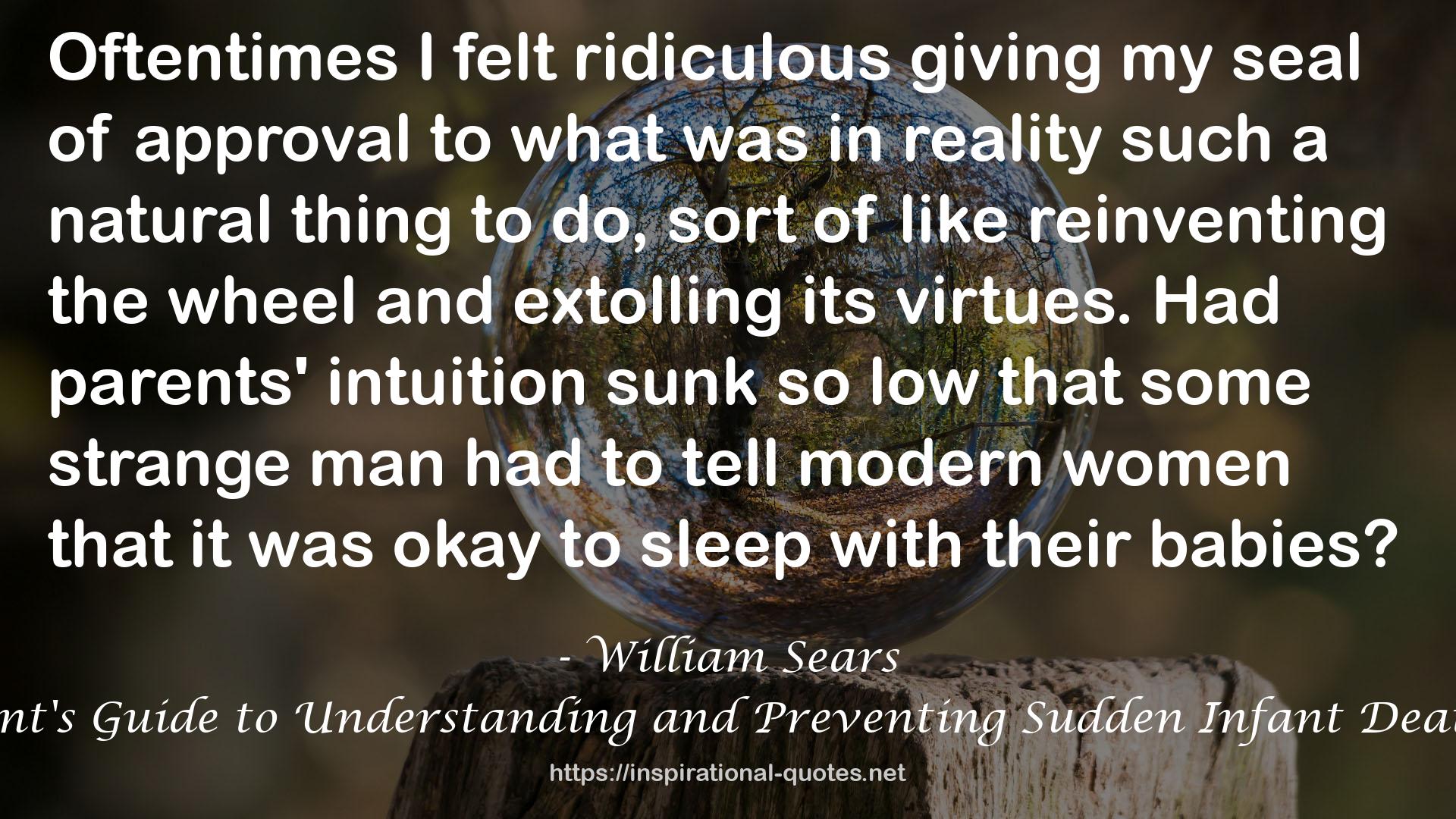 Sids: A Parent's Guide to Understanding and Preventing Sudden Infant Death Syndrome QUOTES