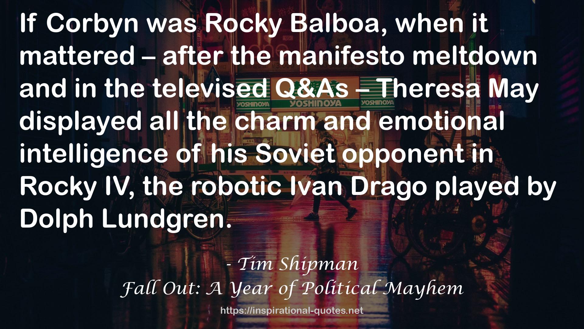 Fall Out: A Year of Political Mayhem QUOTES