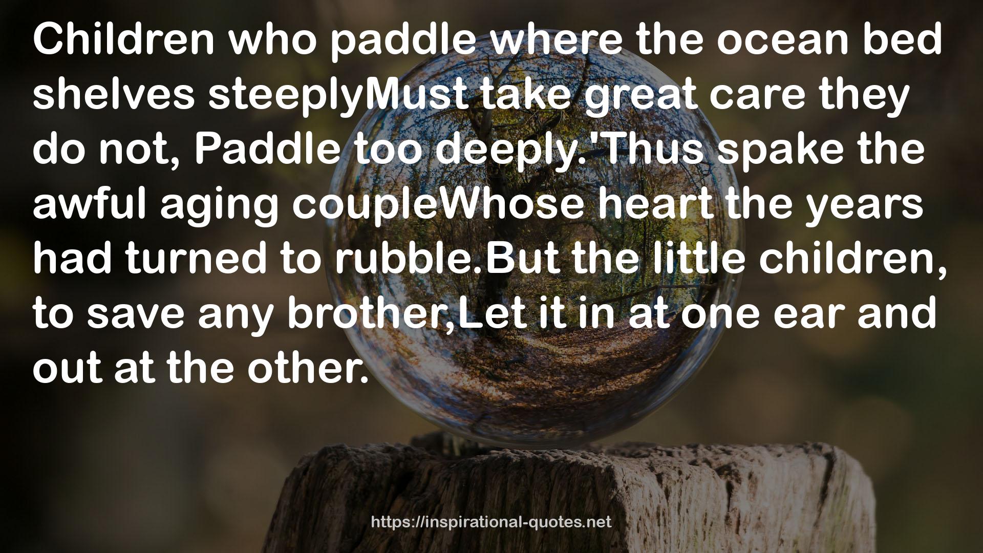 the awful aging coupleWhose heart  QUOTES
