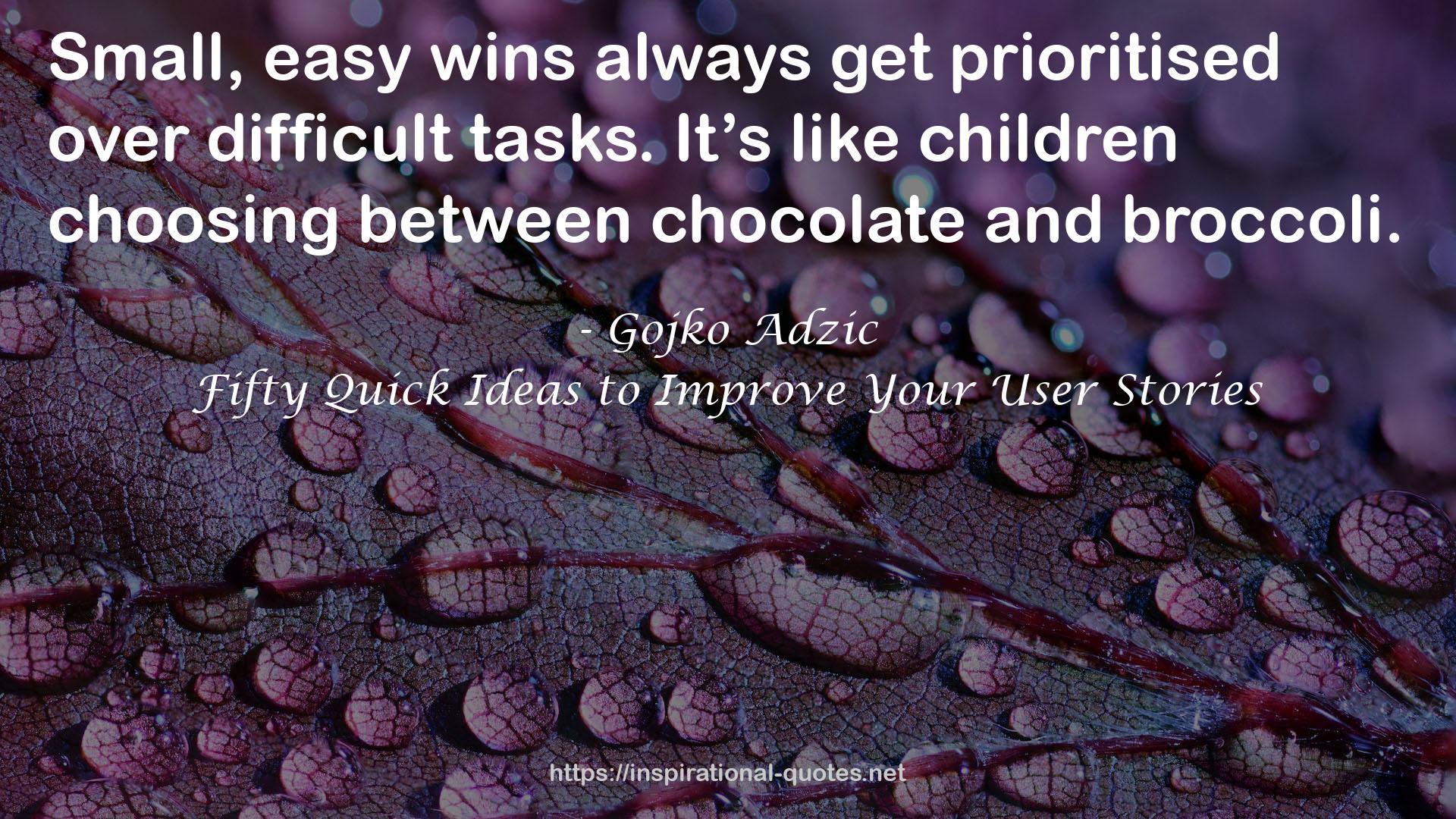 Fifty Quick Ideas to Improve Your User Stories QUOTES