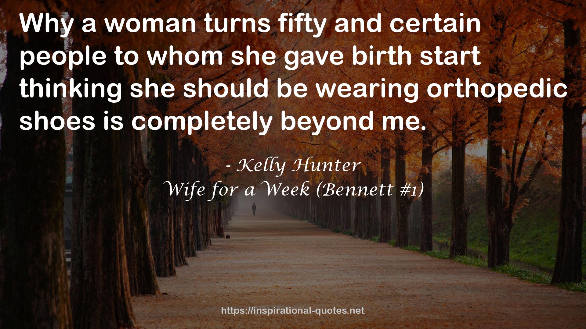 Wife for a Week (Bennett #1) QUOTES