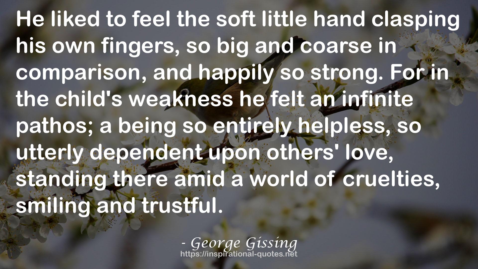 the soft little hand  QUOTES
