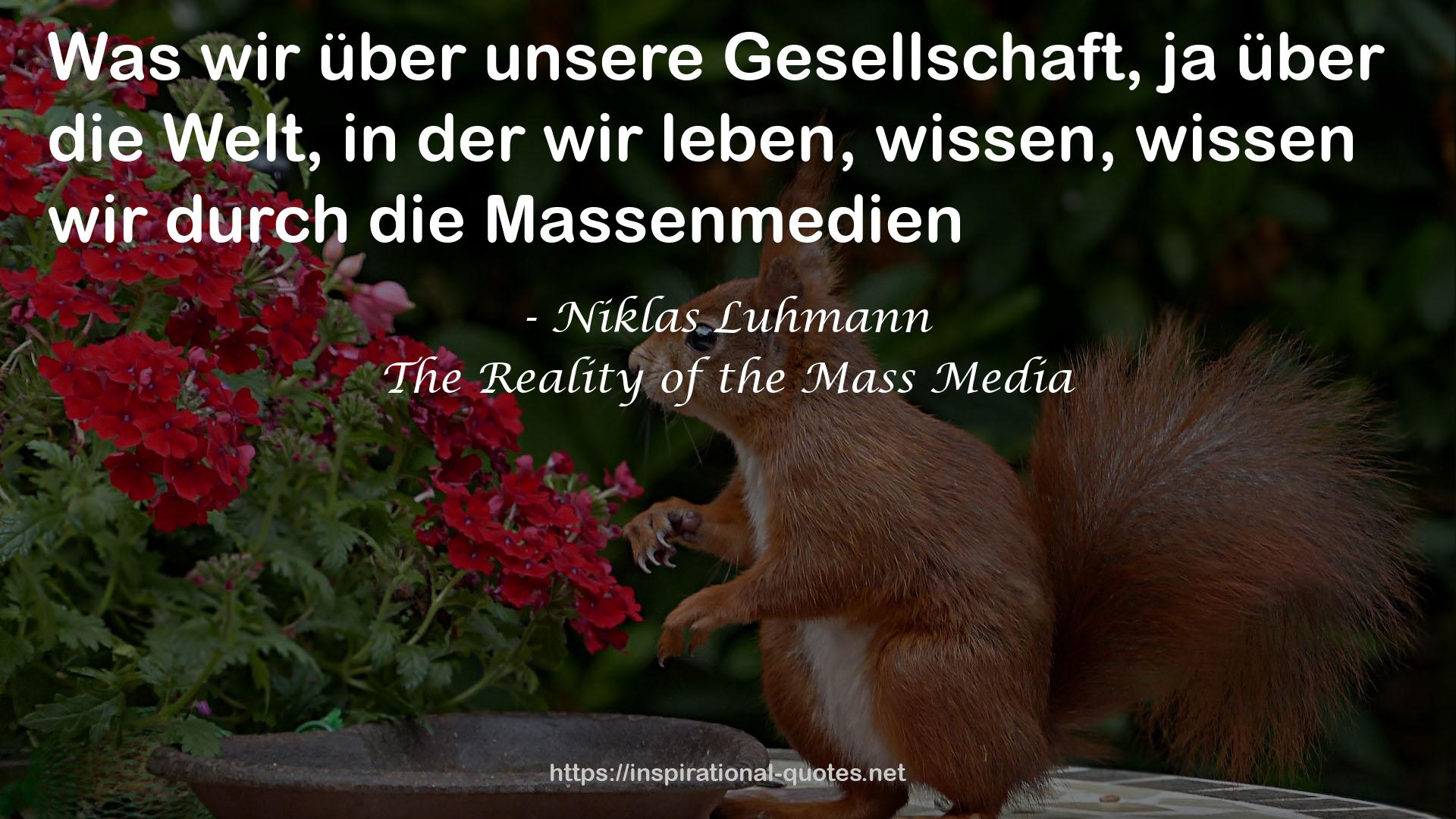 The Reality of the Mass Media QUOTES