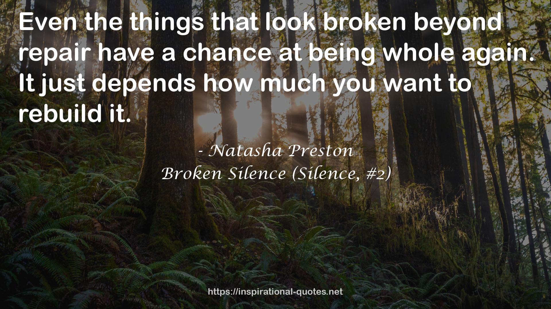 Broken Silence (Silence, #2) QUOTES