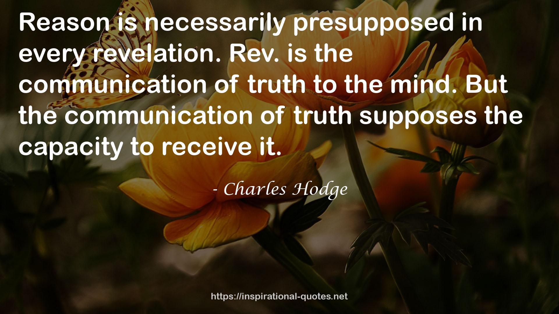 Charles Hodge QUOTES