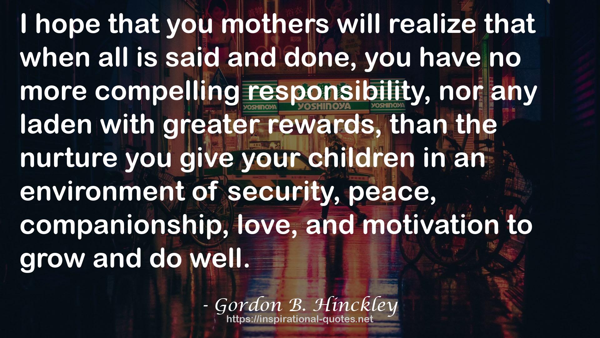 you mothers  QUOTES