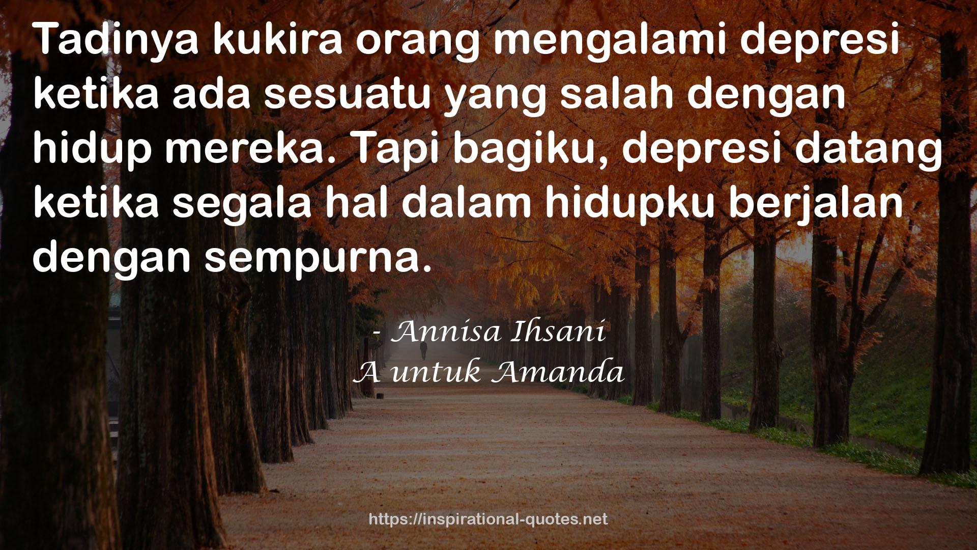 A untuk Amanda QUOTES