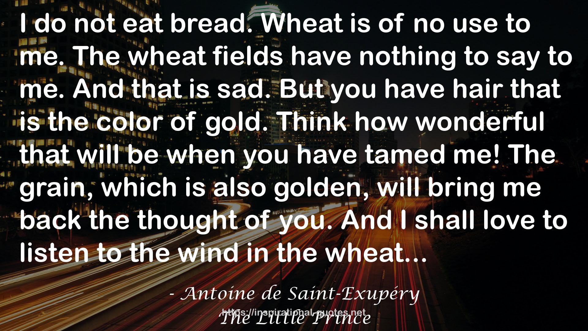 The wheat fields  QUOTES