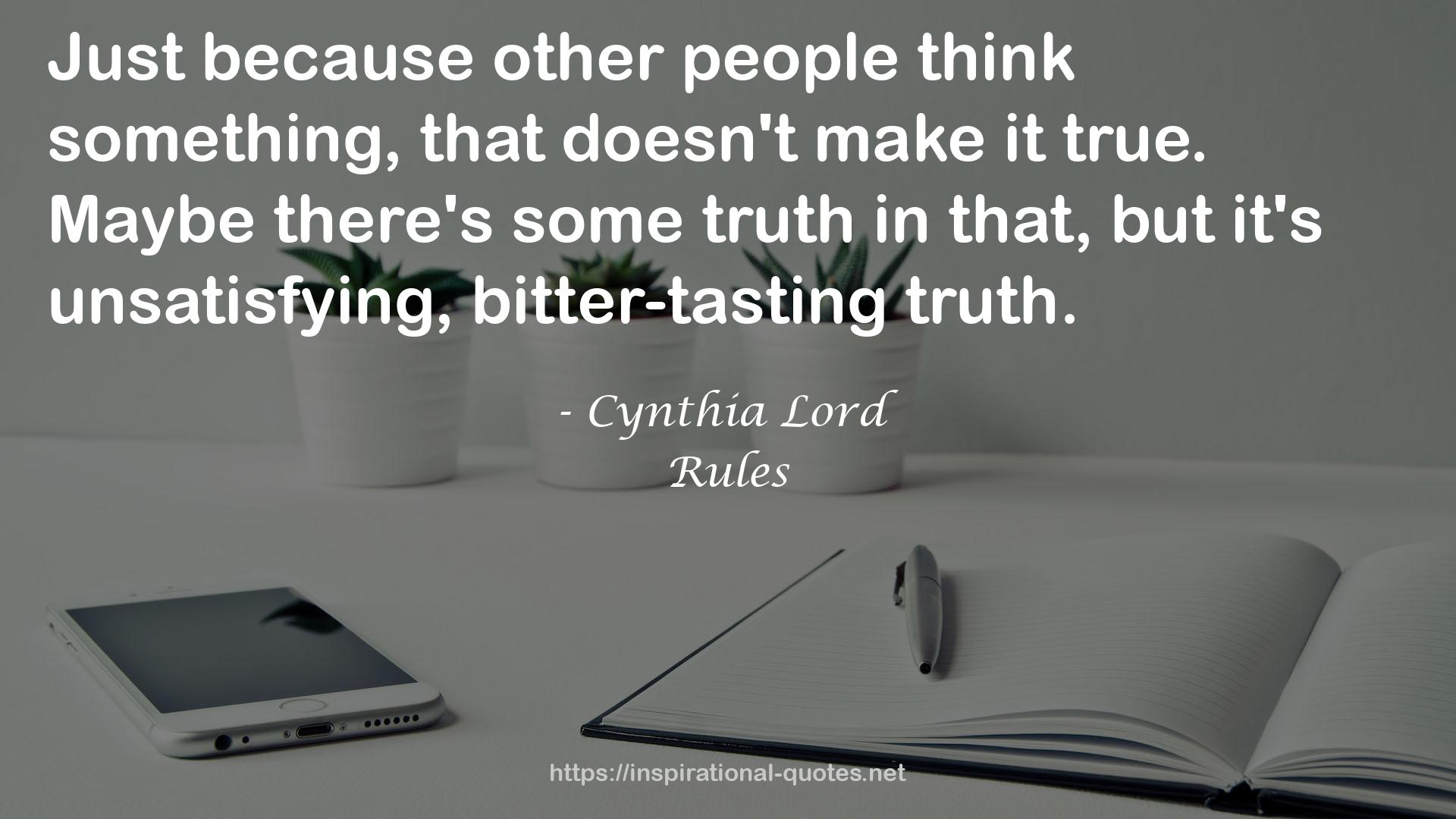 Cynthia Lord QUOTES