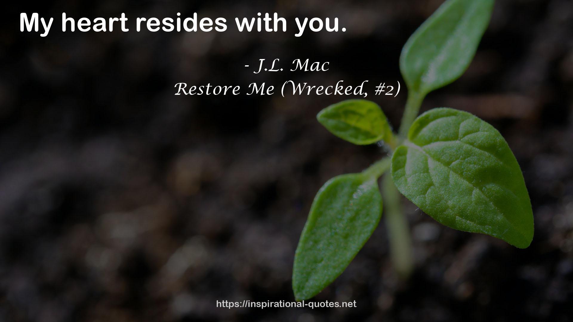 Restore Me (Wrecked, #2) QUOTES