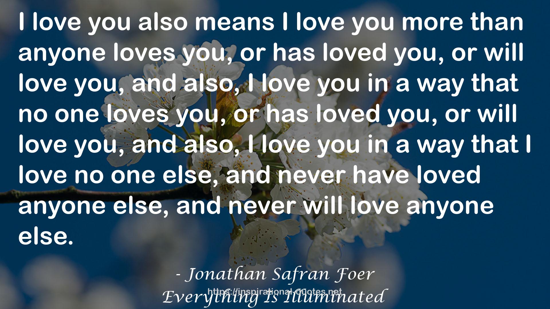 Jonathan Safran Foer QUOTES