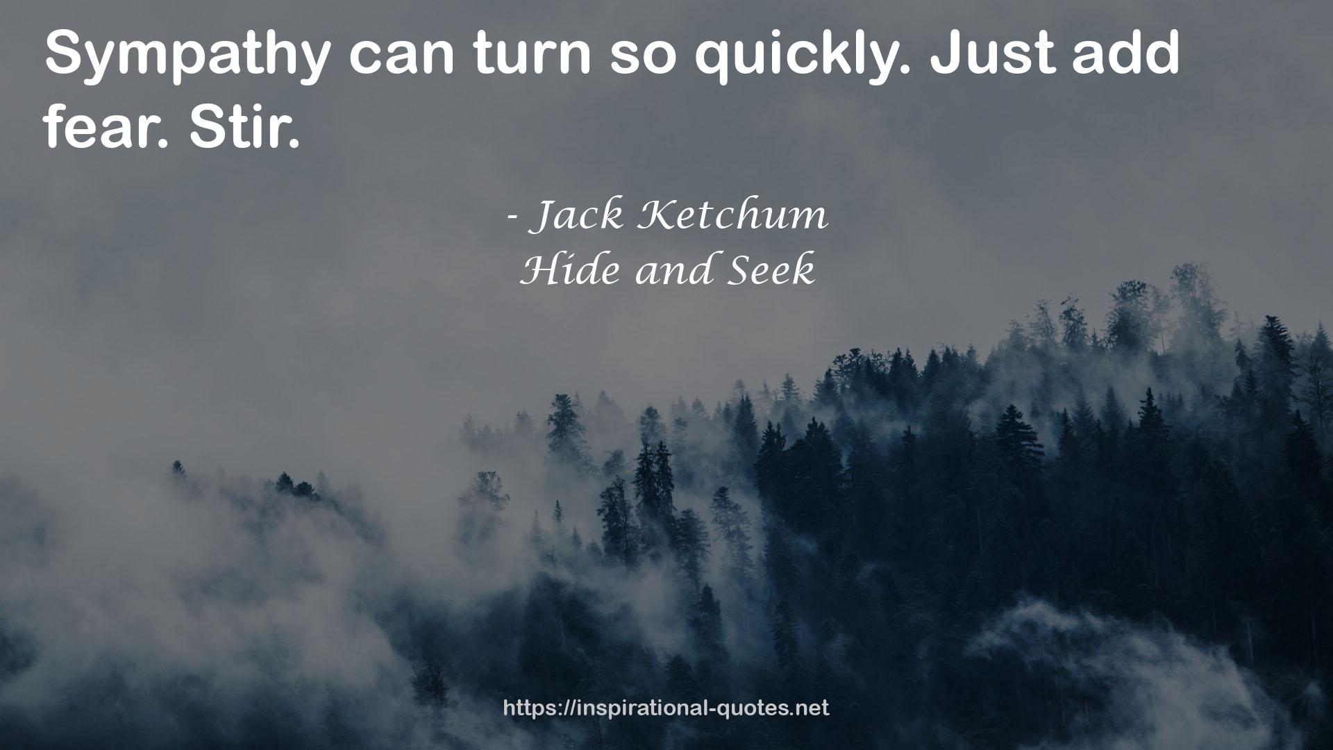 Hide and Seek QUOTES