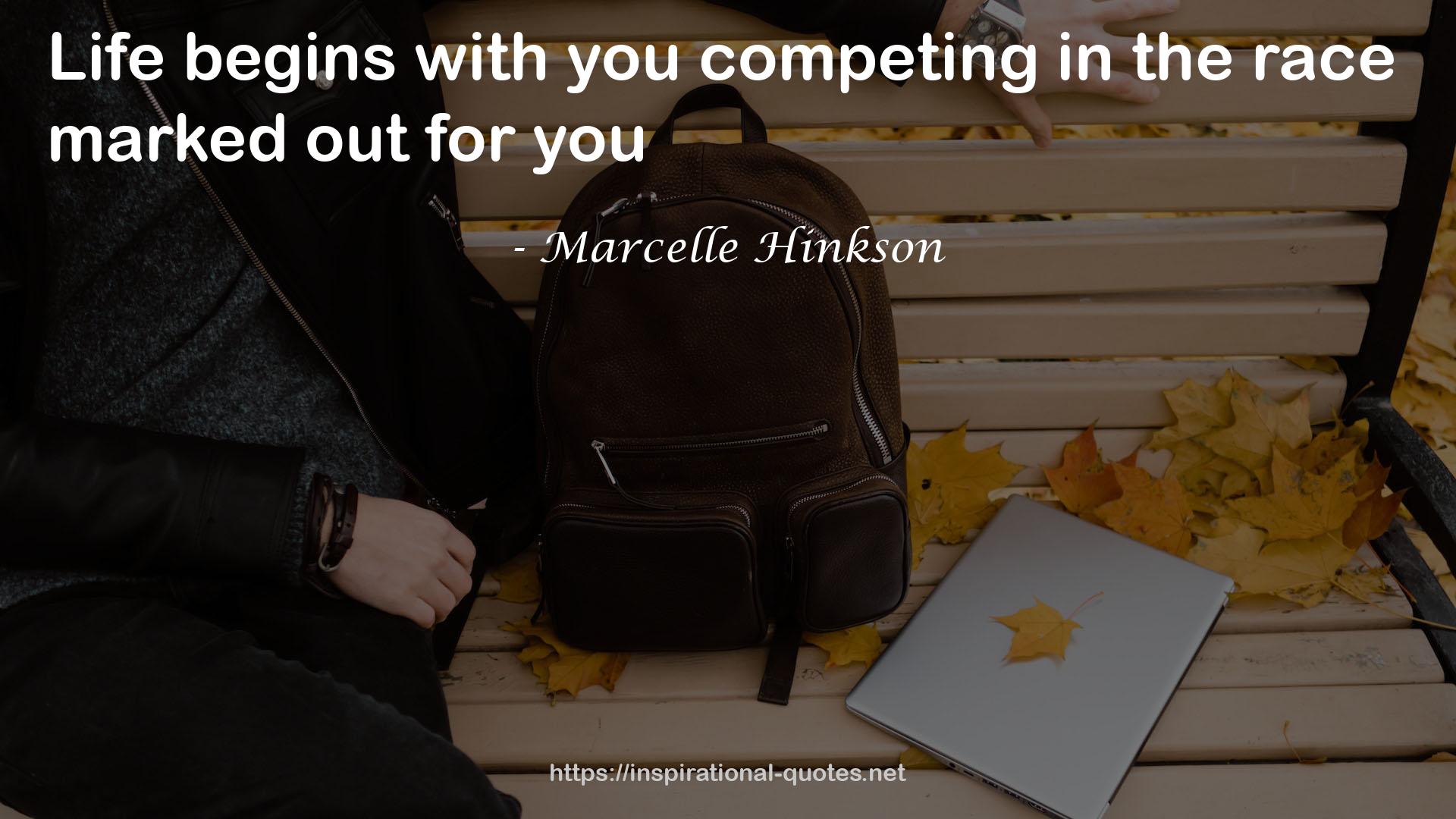 Marcelle Hinkson QUOTES